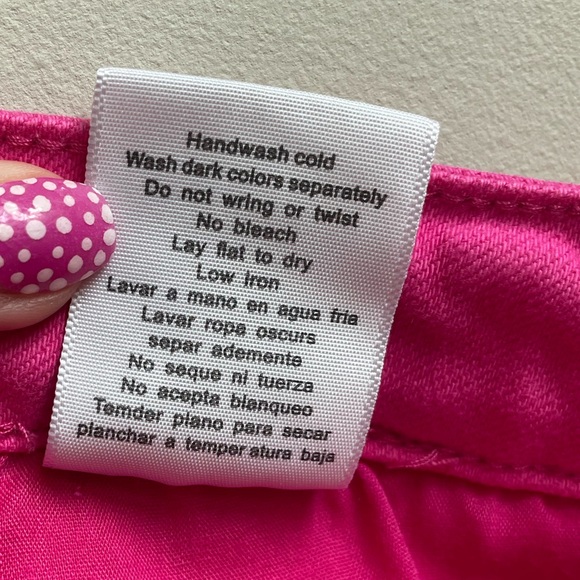 Judy Blue Barbie Hot Pink High Rise Bell Bottom Flare Raw Hem Jeans - Picture 12 of 12